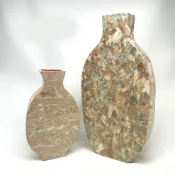 Vaso decorativo in terracotta beige N.98