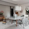 Vaso decorativo in vetro satinato Grigio WAVE