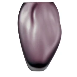 Vaso decorativo in vetro satinato Amethyst WAVE