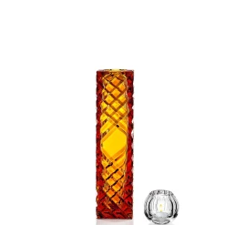 Vaso Decorativo Io Piccolo In Cristallo Color Ambra
