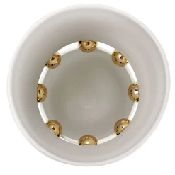 Vaso Decorativo Kósmos in Ceramica Bianca
