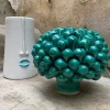 Vaso Decorativo La Pigna in Verde in Ceramica con coperchio