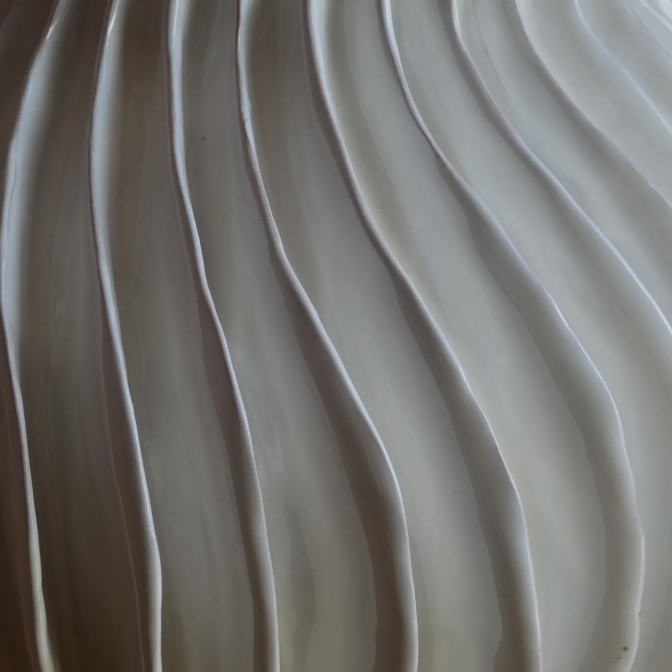 Vaso Decorativo Lefka N°2 in ceramica bianca