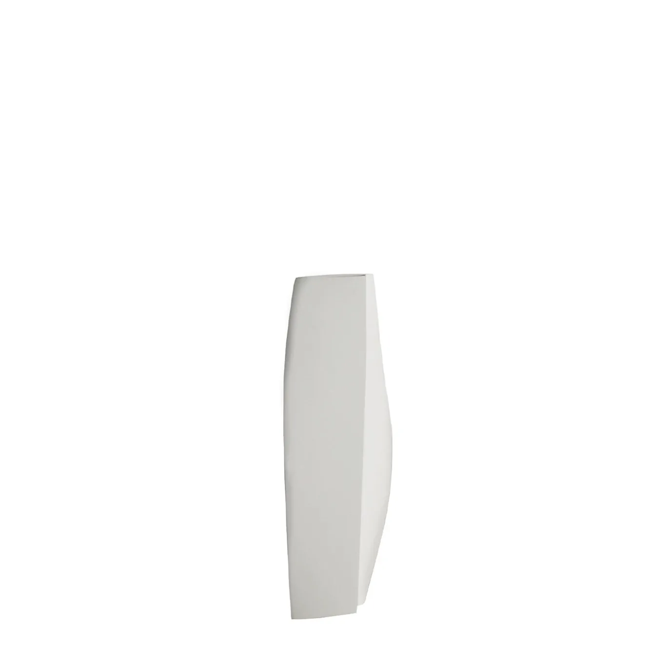 Vaso decorativo Luce in ceramica bianca