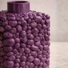 Vaso decorativo Mulberry in ceramica smaltata prugna