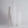 Vaso decorativo Ombra in ceramica bianca