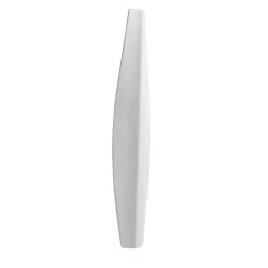 Vaso decorativo Ombra in ceramica bianca