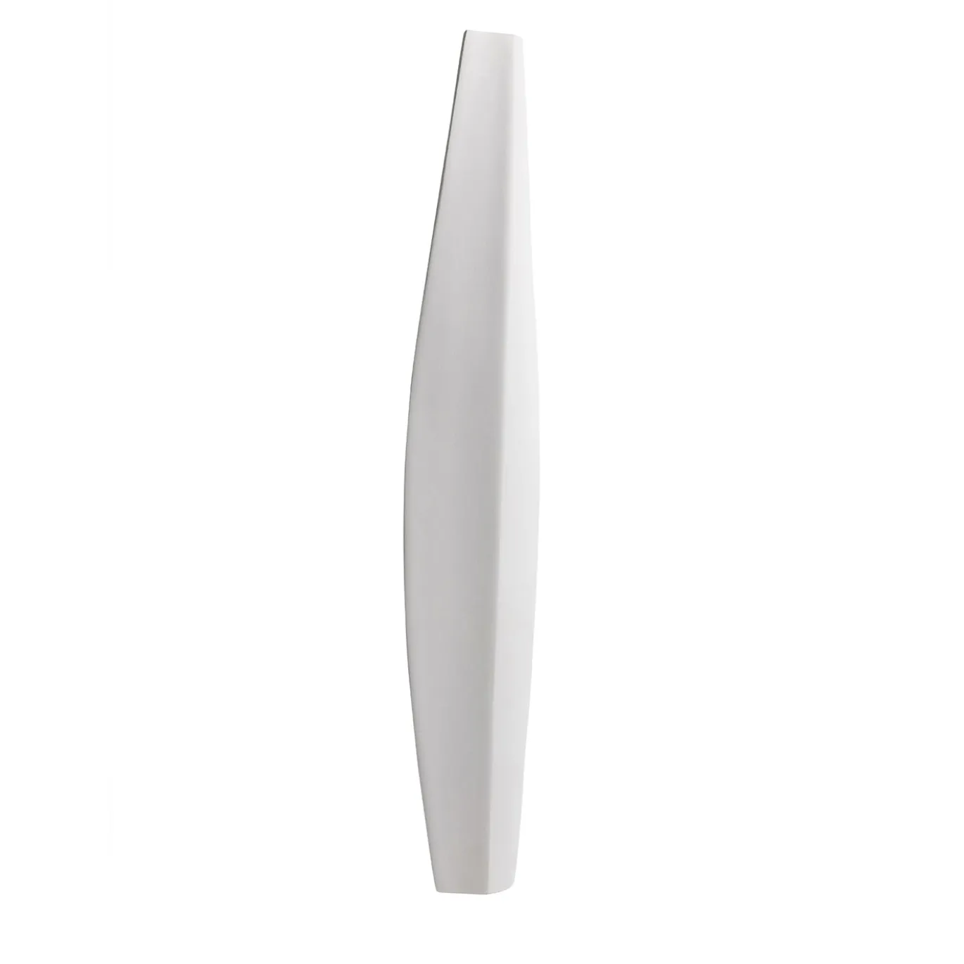 Vaso decorativo Ombra in ceramica bianca