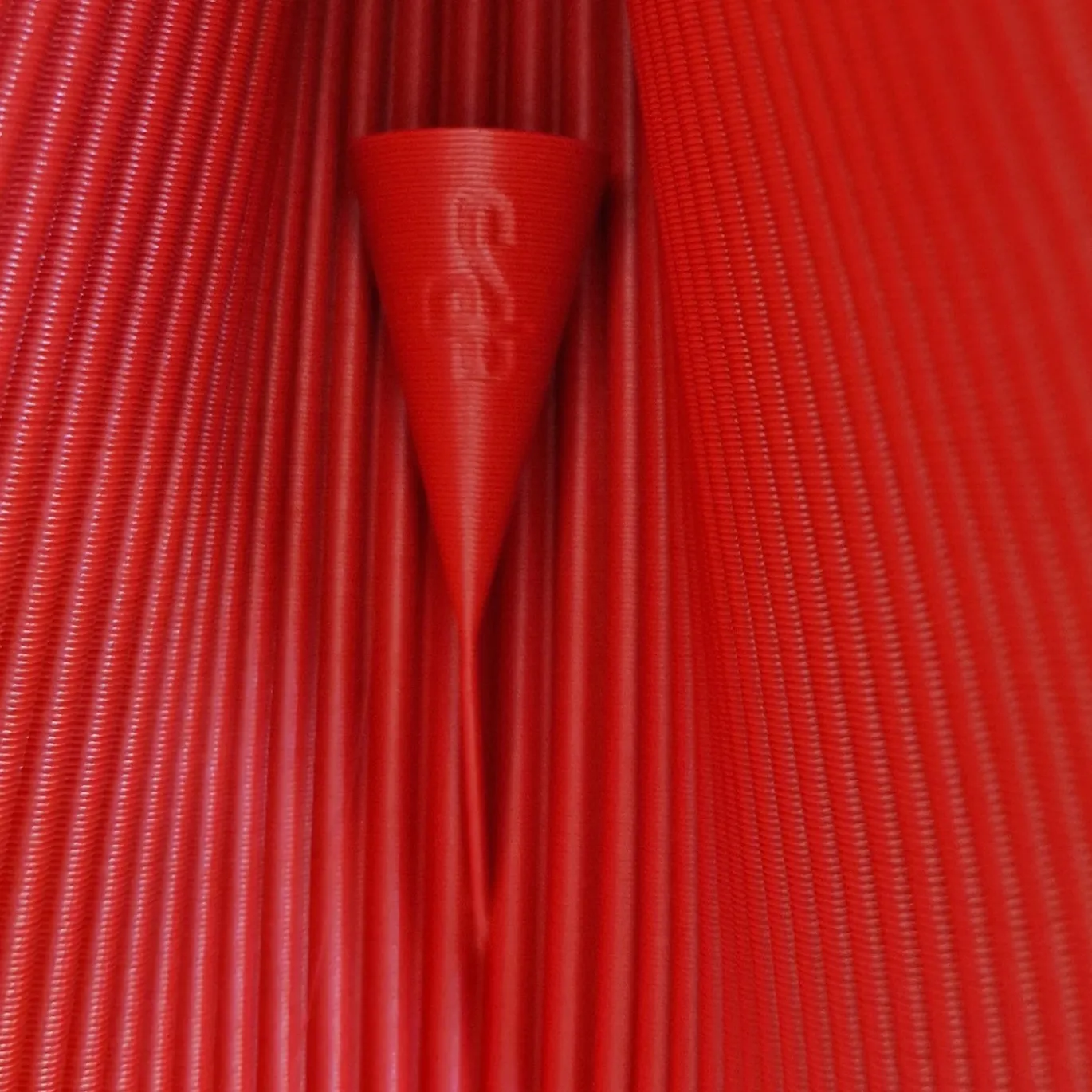 Vaso Decorativo Onda Rosso