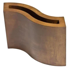 Vaso Decorativo Ondina in Acciaio Corten di Robert Evans