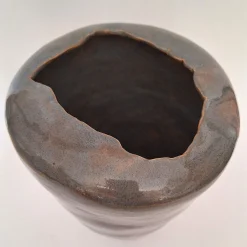 Vaso Decorativo Opale in Ceramica Grigio