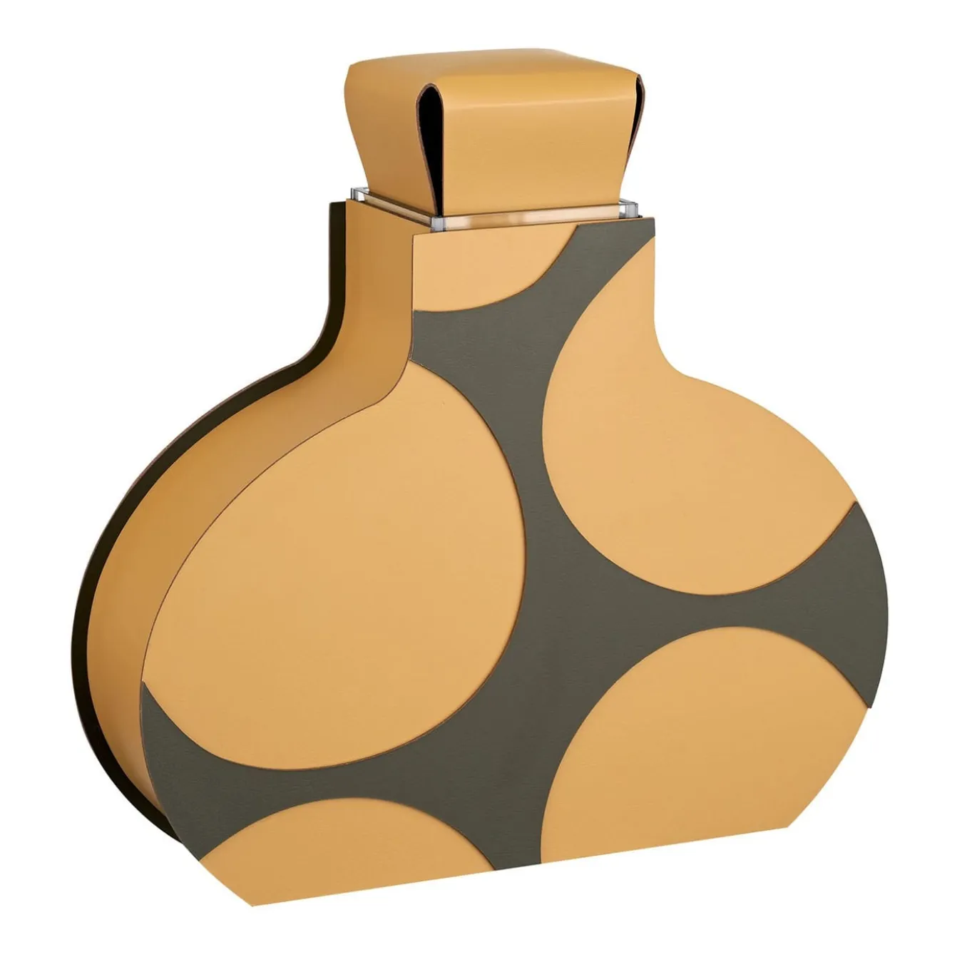 Vaso decorativo Otto 1.1 in oliva e senape