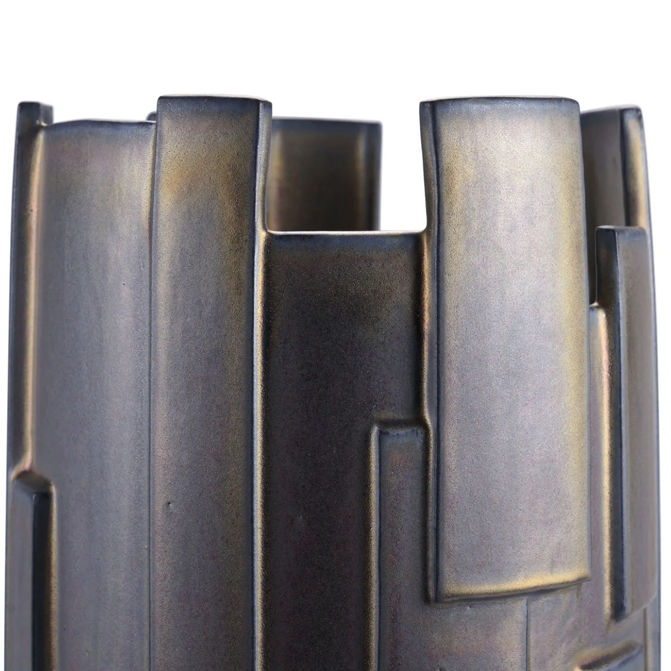 Vaso decorativo Panoplia in ceramica bronzo