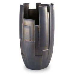 Vaso decorativo Panoplia in ceramica bronzo