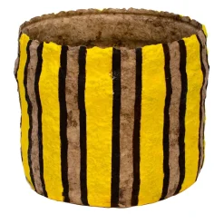 Vaso Decorativo Project Material Giallo e Nero #2