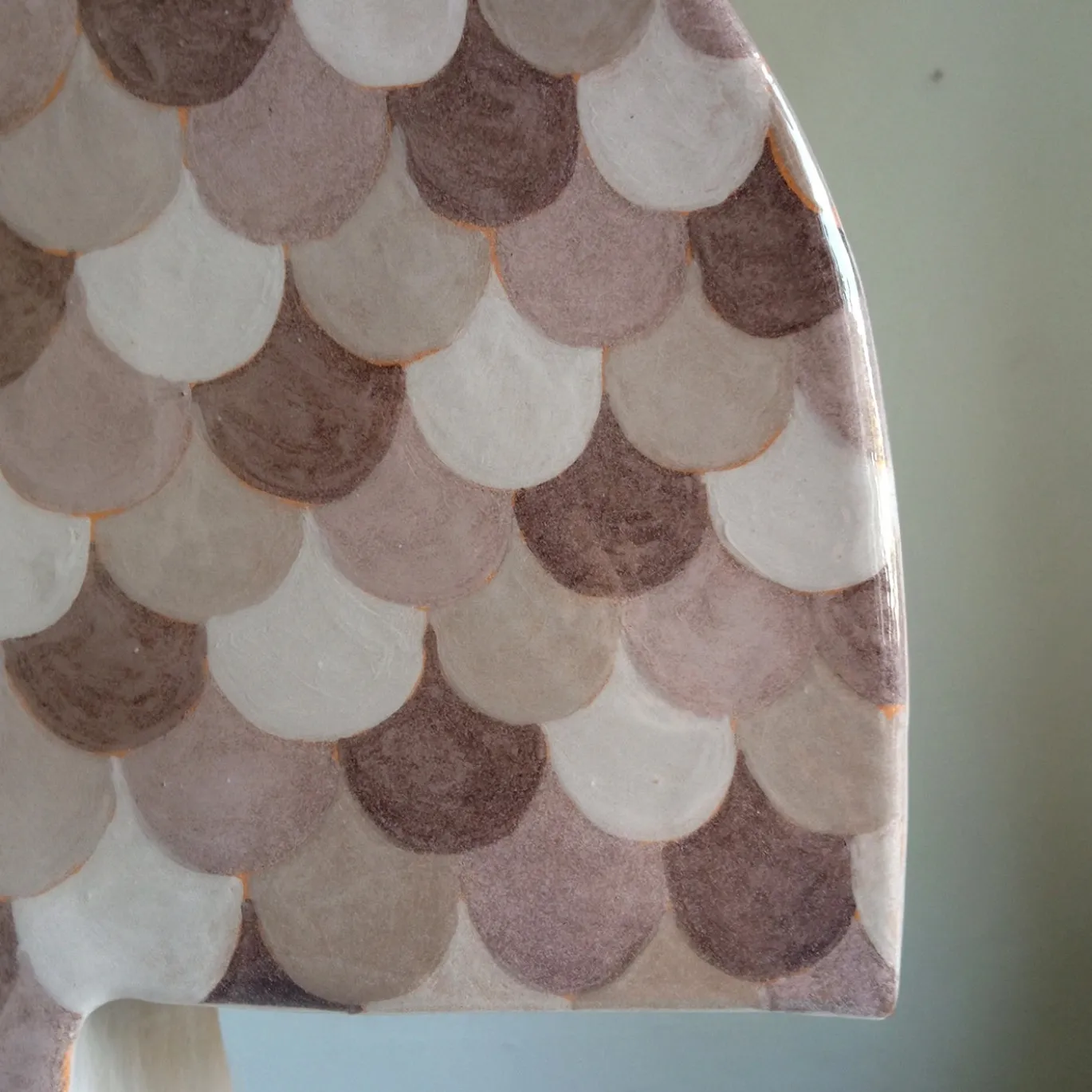 Vaso decorativo Rob Double-face in terracotta marrone con lampada integrata