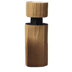Vaso Decorativo Safa Etero Corteccia Beige e Nero