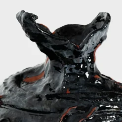 Vaso Decorativo The Monster with Many Heads nero in Ceramica