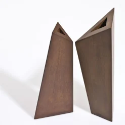 Vaso Decorativo Trittico #2 in Acciaio Corten di Robert Evans