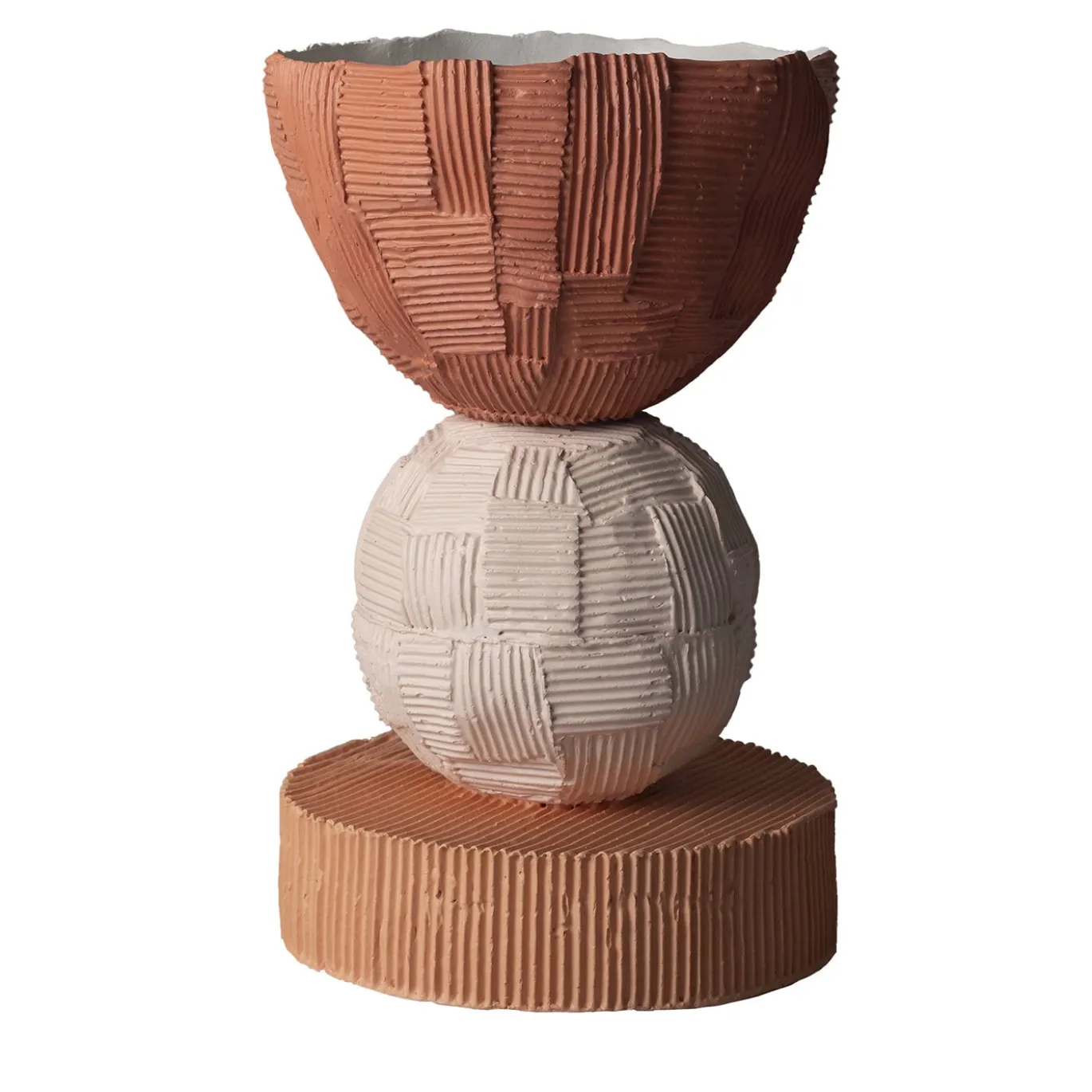 Vaso Decorativo Trofeo Cartoccio C16/Corallo E8/Salmone B16/Papaya