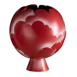 Vaso decorativo Tsuki piccolo in argilla rossa di Nicola Orsini