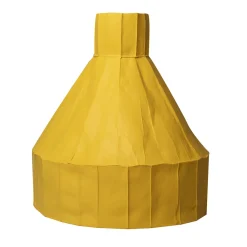 Vaso Decorativo Vesuvio Corteccia C11/Giallo Sole con Base Alta