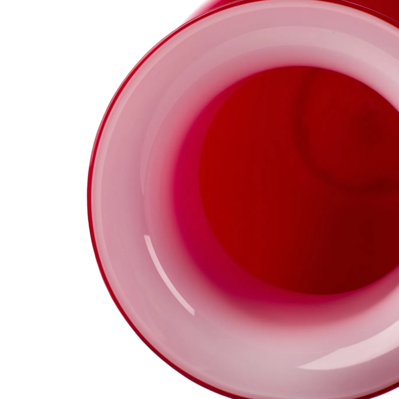 Vaso Demajo Incamiciato Rosso e Bianco