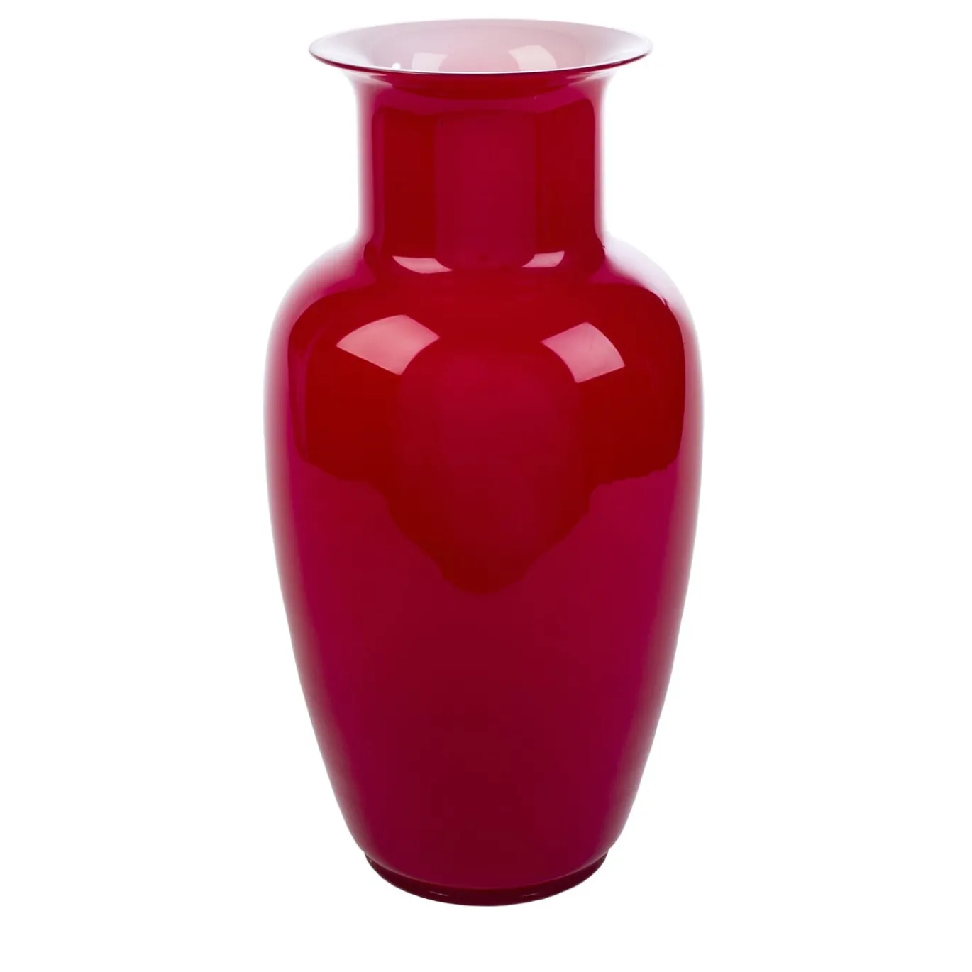 Vaso Demajo Incamiciato Rosso e Bianco