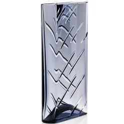 Vaso di cristallo fumé ovale Shadow