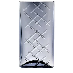 Vaso di cristallo fumé ovale Shadow