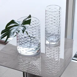 Vaso di vetro a bolle grandi