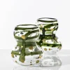 Vaso di vetro Gran Bulbo Mini Oro e Verde