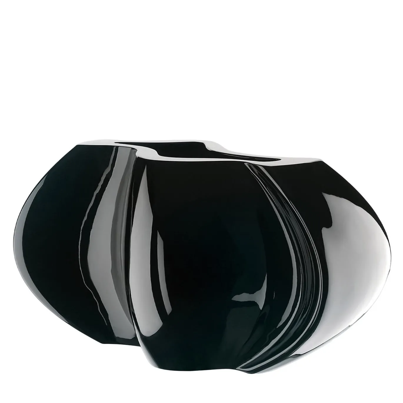 Vaso di vetro nero Oyster