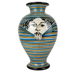 Vaso Donna in Ceramica Arancione I Curiosi