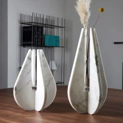Vaso Drop White Carrara #5 di Alessandra Grasso