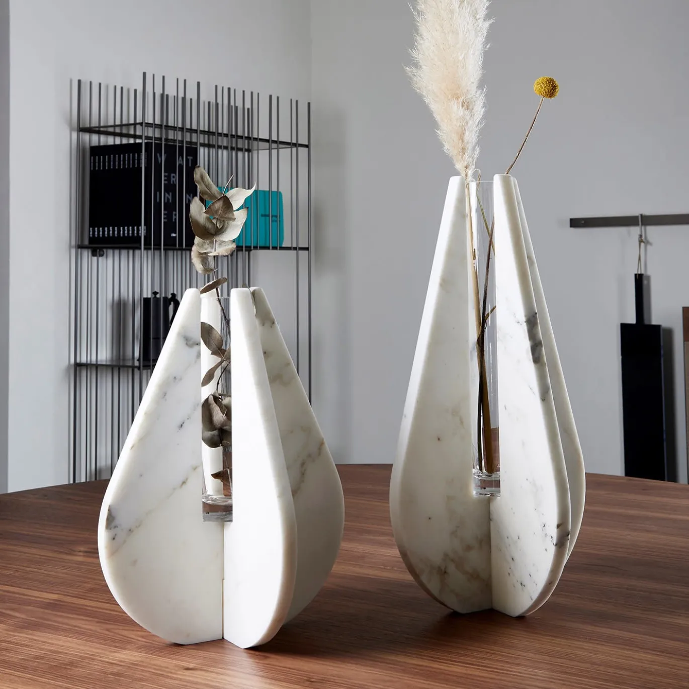 Vaso Drop White Carrara #3 di Alessandra Grasso