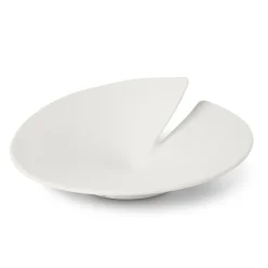 Vaso e centrotavola in ceramica bianca Elica