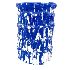 Vaso egiziano Onda blu e bianco