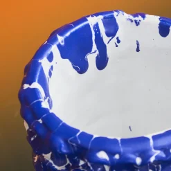 Vaso egiziano Onda blu e bianco