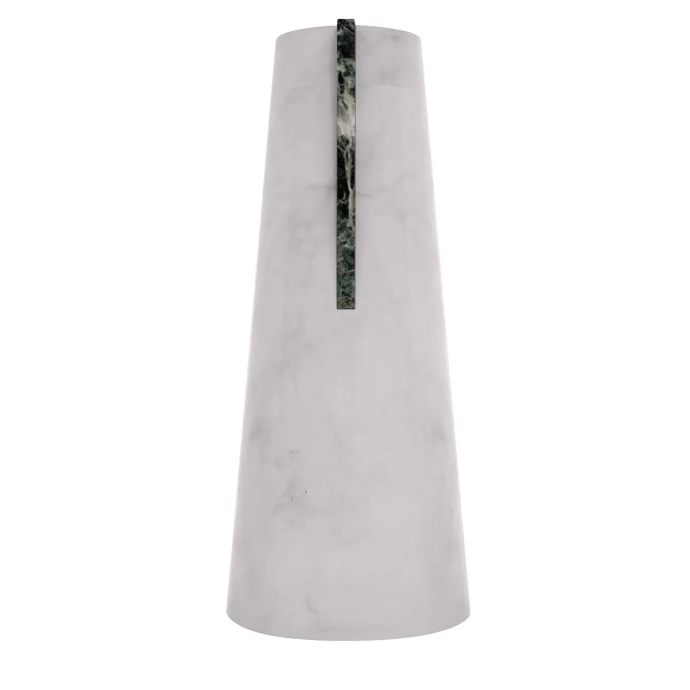 Vaso Elara Bianco Carrara e Verde Alpi