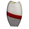Vaso Ellisse a righe rosse di Carlo Moretti