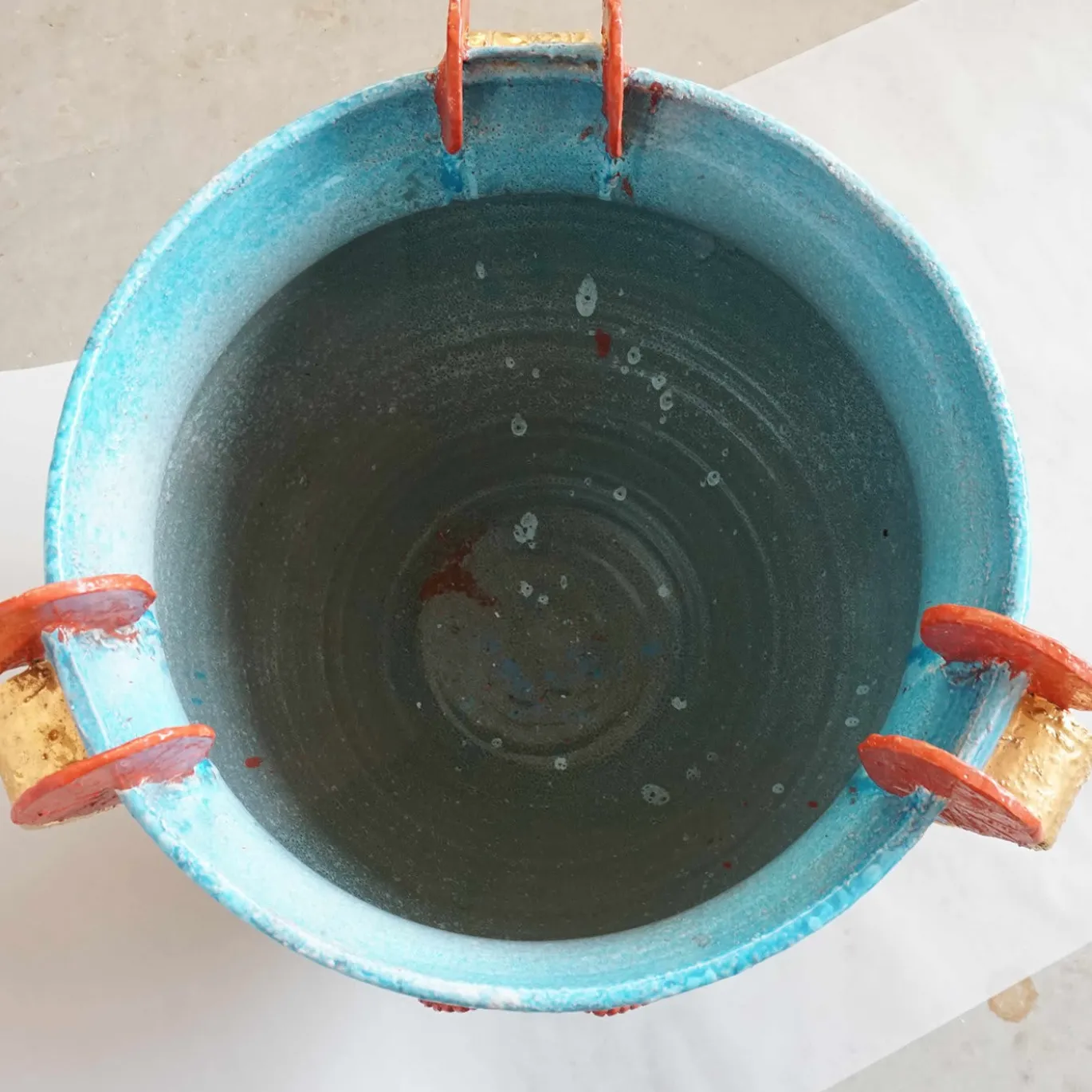 Vaso etrusco azzurro