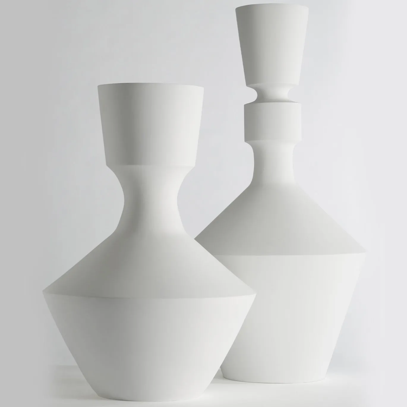 Vaso Extralarge in argilla bianco opaco