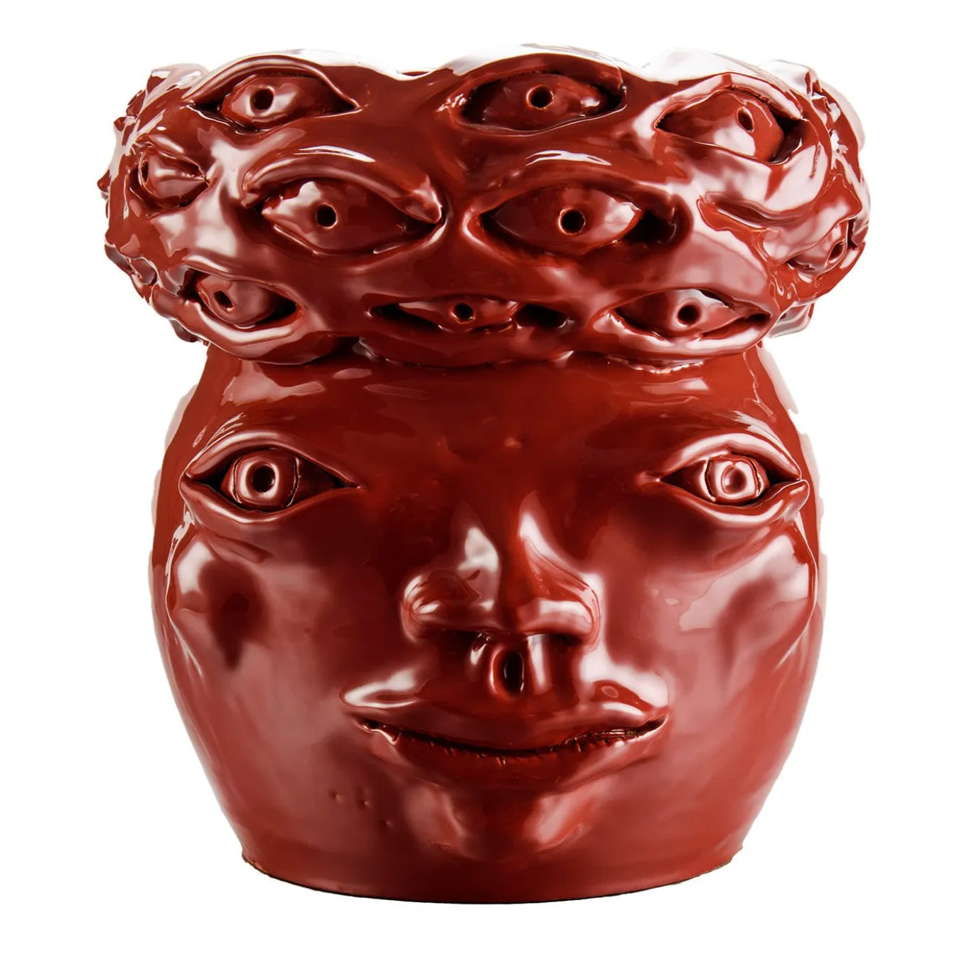 Vaso Eye Rosso