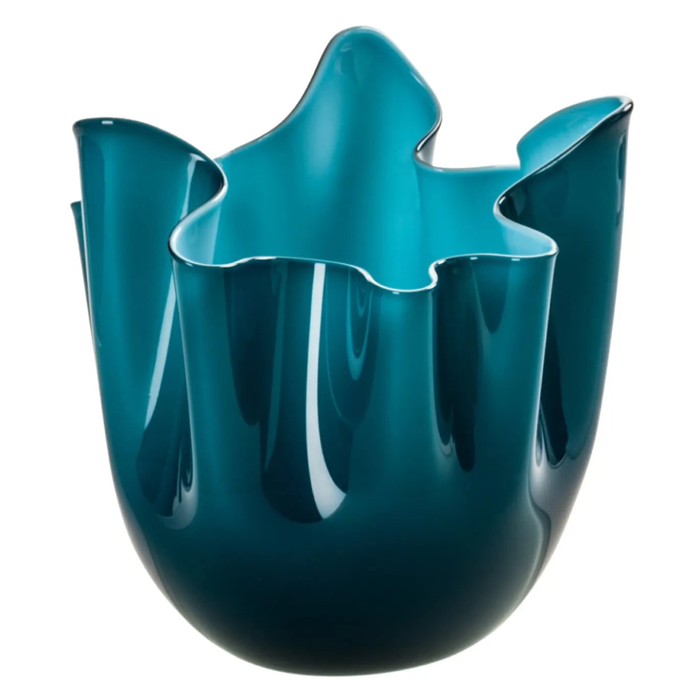 Vaso Fazzoletti Ceruleo/Acqua di Fulvio Bianconi