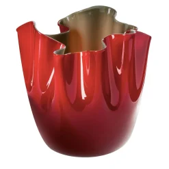 Vaso Fazzoletto Opalini in Opalina Rossa di Fulvio Bianconi #1