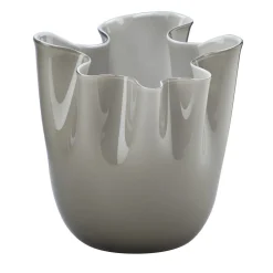 Vaso Fazzoletto Taupe di Paolo Venini e Fulvio Bianconi