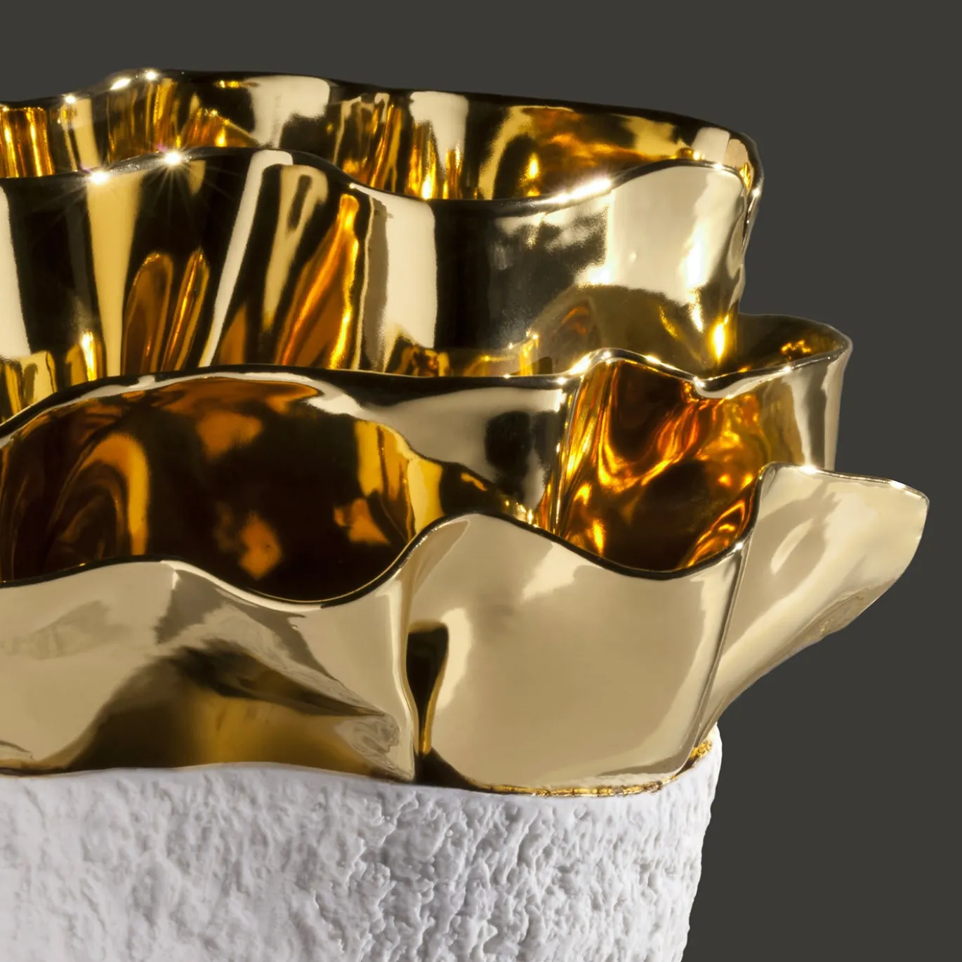 Vaso Flora con alghe d'oro