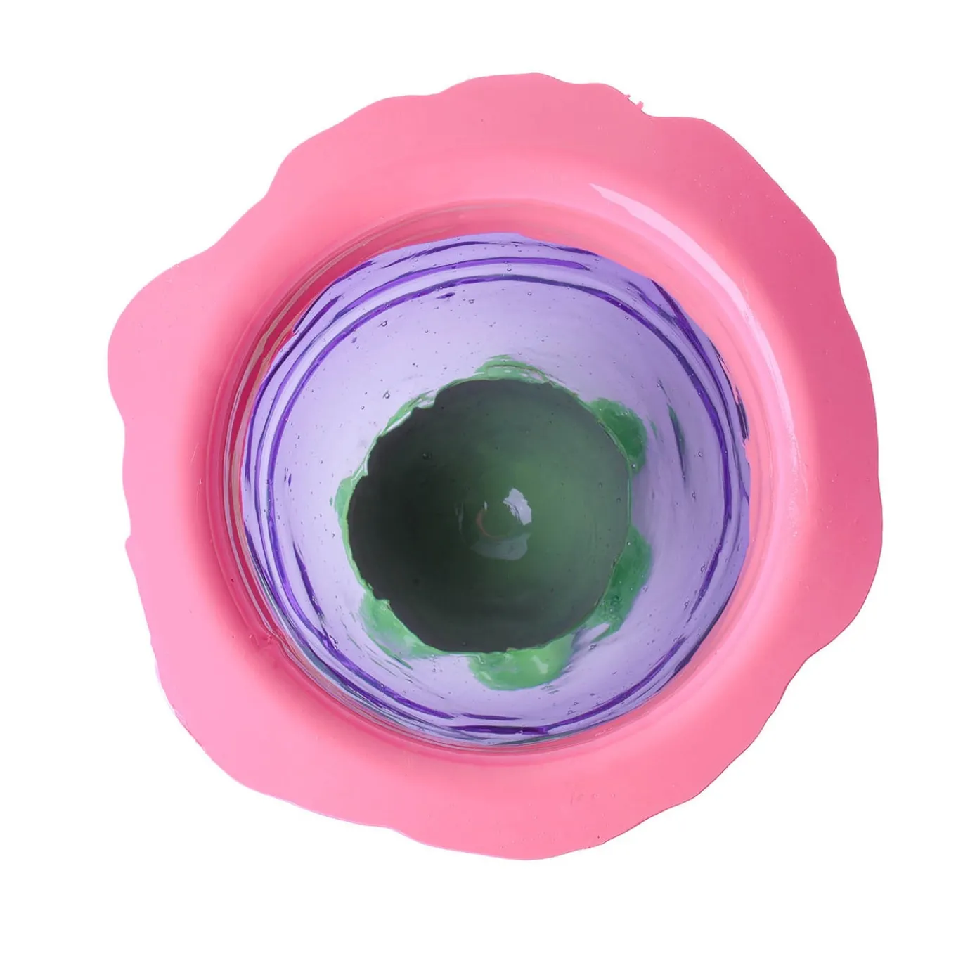 Vaso Flower grande in resina multicolore di Gaetano Pesce