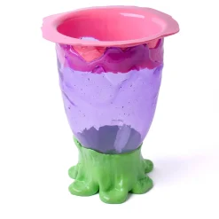 Vaso Flower grande in resina multicolore di Gaetano Pesce